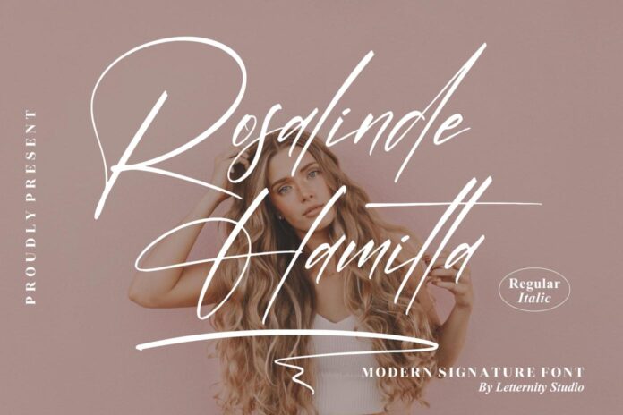 Rosalinde Hamilta – Modern Signature Font