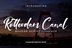 Rotterdam Canal Font