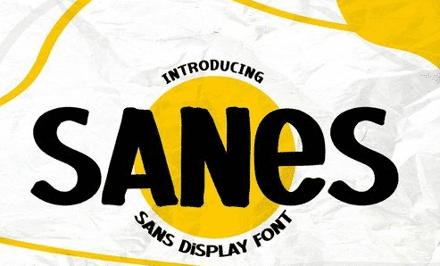 SANES - Sans Display Font