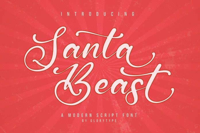 Santa Beast Script Font