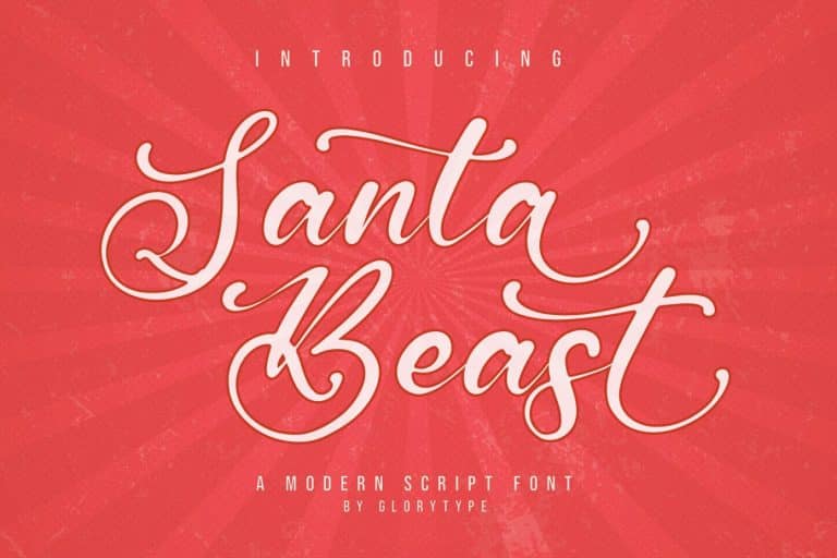 Santa Beast Script Font