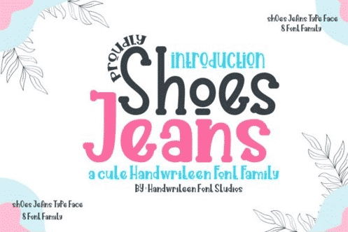 Shoes Jeans Font