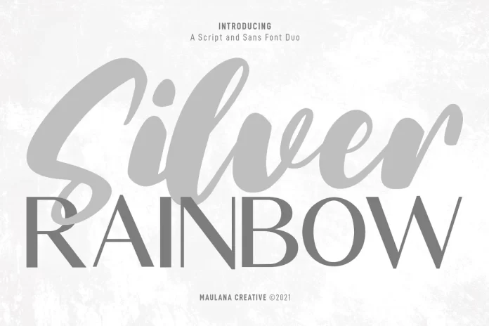 Silver Rainbow - Script and Sans Font Duo