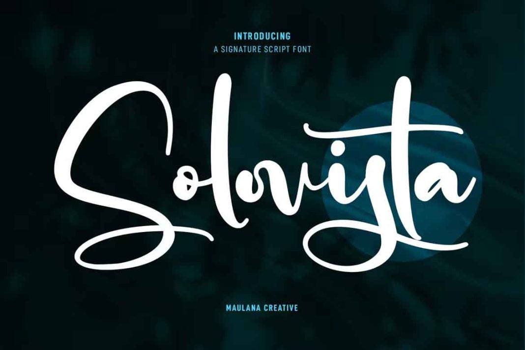 Solovista Signature Script Font