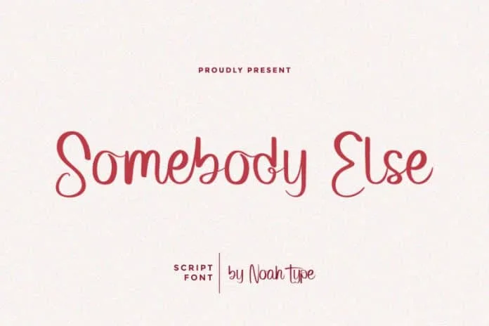 Somebody Else - Handwritten Script Font