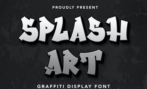SplashArt - Graffiti Display Font