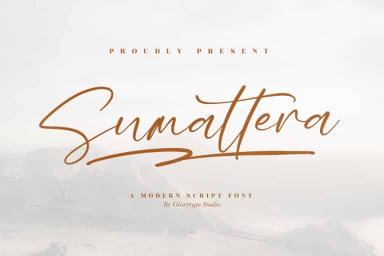 Sumattera Script Font