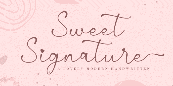 Sweet Signature Font