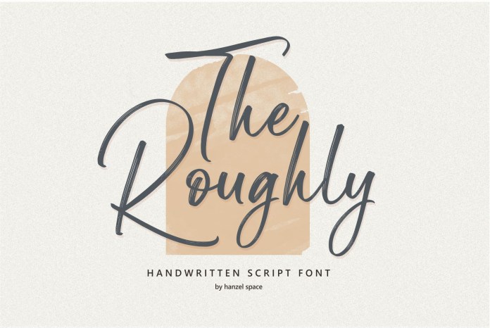 The Roughly Script Font