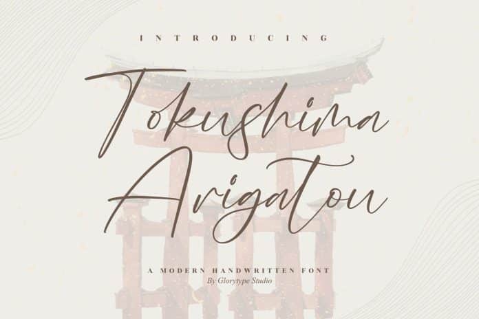 Tokushima Arigatou Script Font
