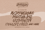 Unfollow - Rough Display Font