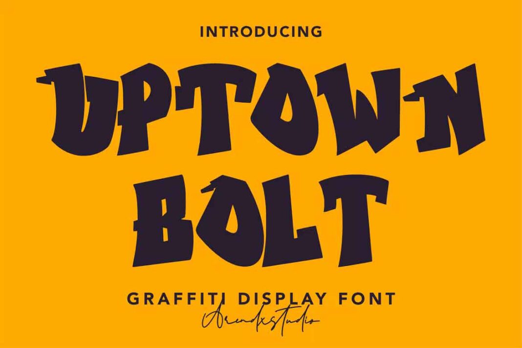 Uptown Bolt - Graffity Font