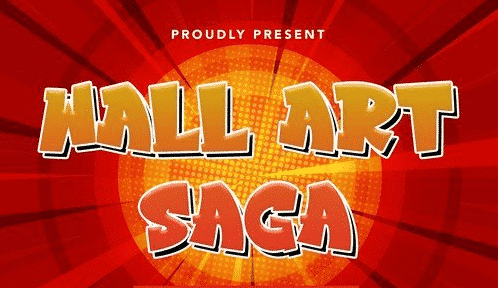 WallArtSaga - Graffiti Display Font