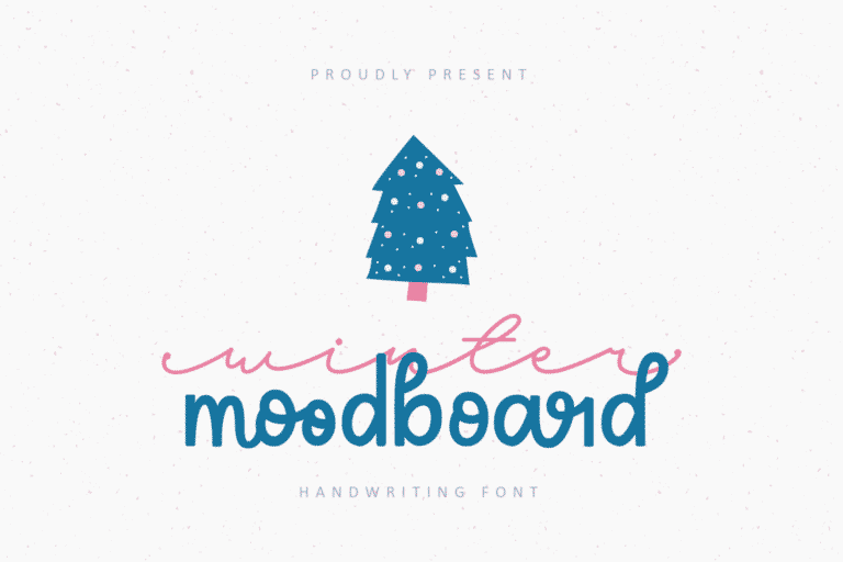 Winter Moodboard Font