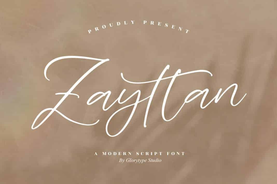 Zayttan Script Font