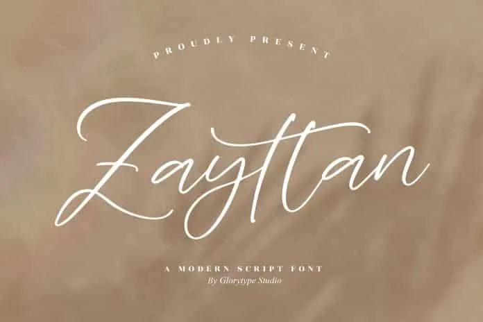 Zayttan Script Font
