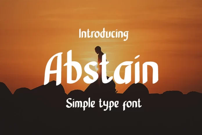 Abstain Font