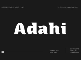 Adahi Font