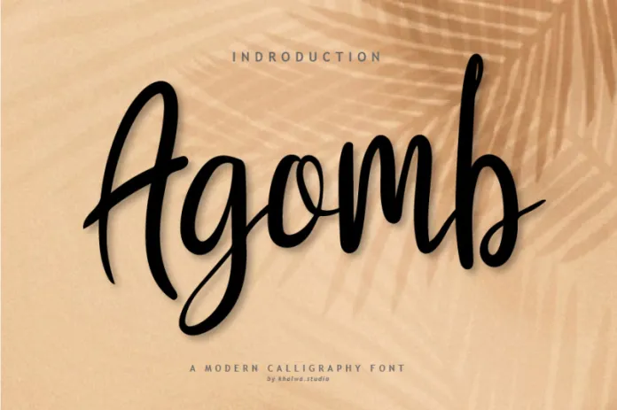 Agomb Script Font