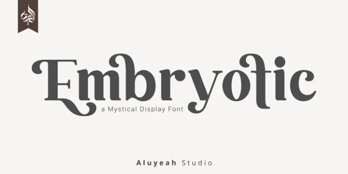 Al Embryotic Font