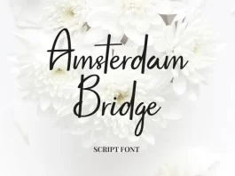 Amsterdam Bridge Font