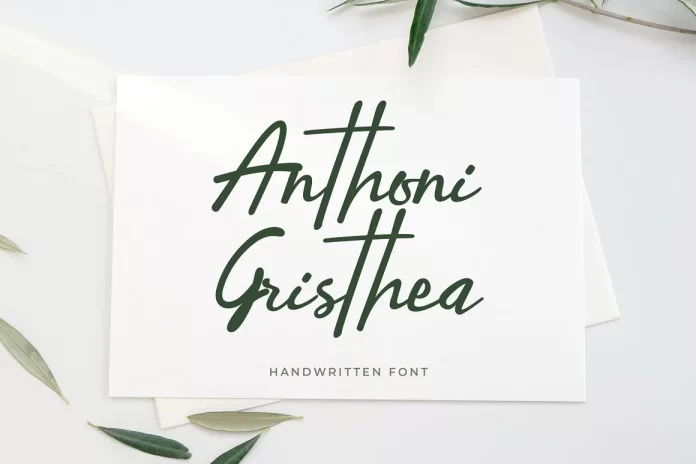 Anthoni Gristhea Handwritten Font