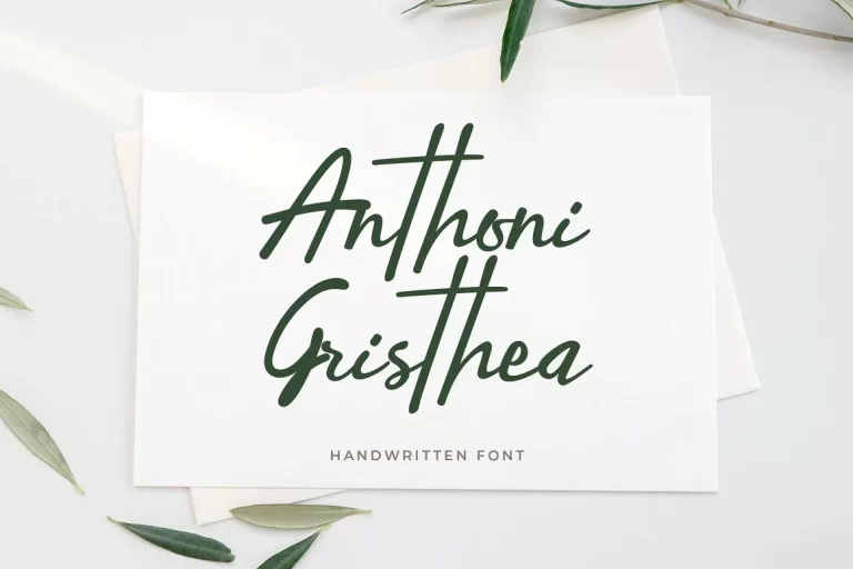 Anthoni Gristhea Handwritten Font
