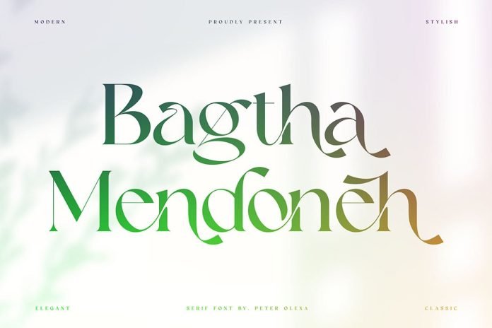 Bagtha Mendoneh Ligature Serif Font