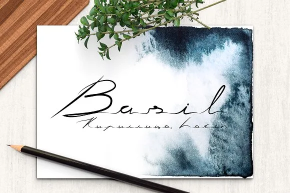 Basil Latin Cyrillic Font