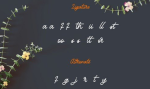 Bayhours Cursive Script Font