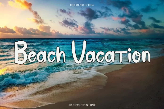 Beach Vacation Font
