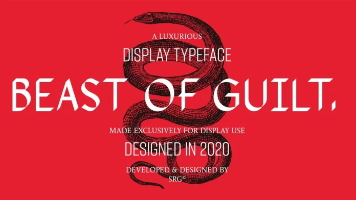 Beast of Guilt Font