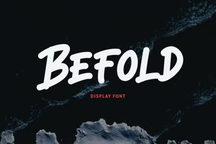 Befold Display Font
