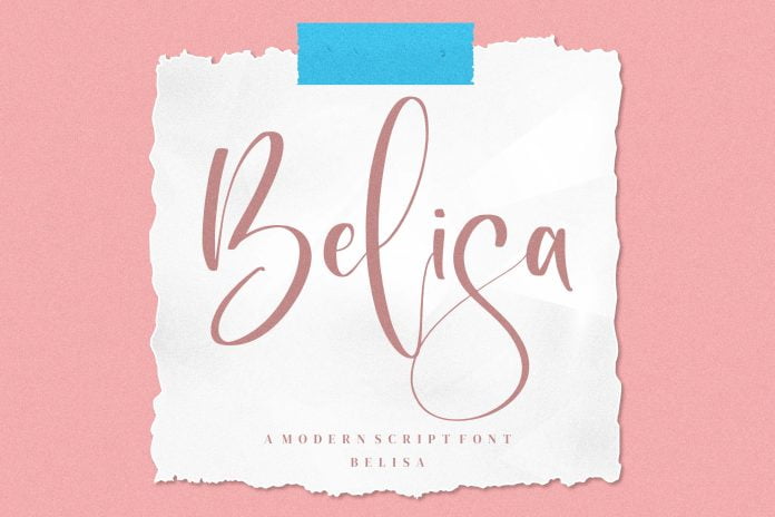 Belisa - Modern Script Font
