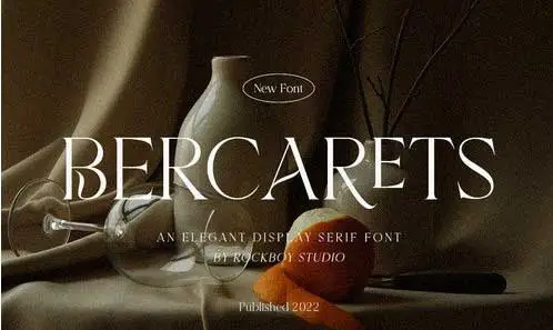 Bercarets - Elegant Display Serif Font