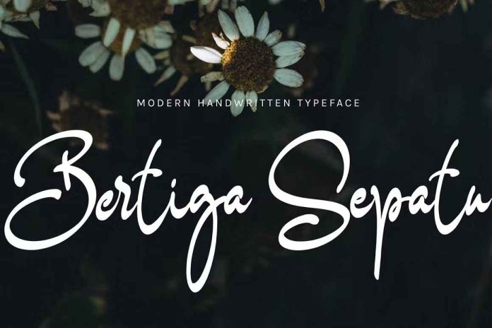 Bertiga Sepatu Font