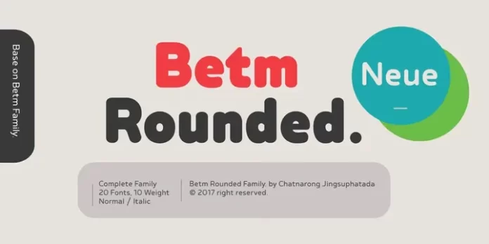 Betm Rounded Font Family