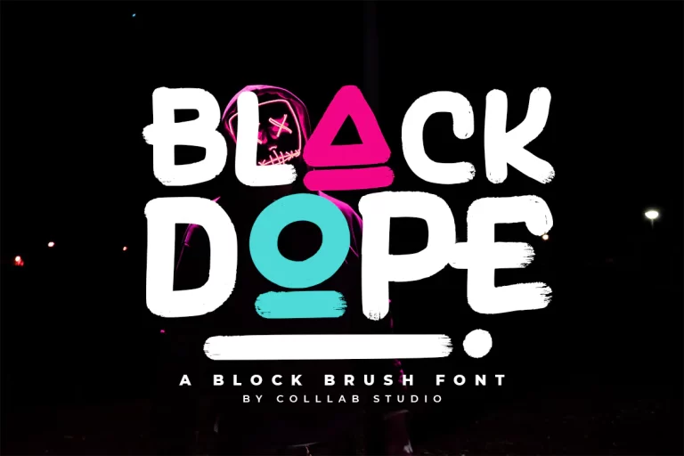 Black Dope - A Brush Font