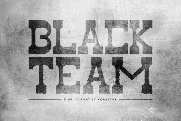 Black Team Font