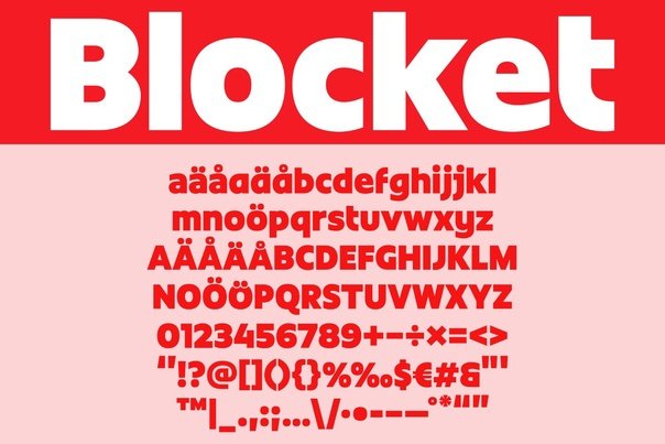 Blocket Corporate Typeface Font