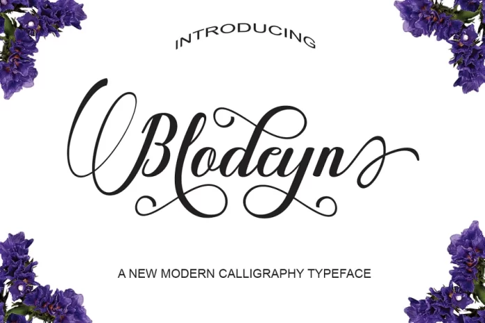 Blodeyn Fonts Cript