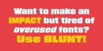 Blunt Display Font