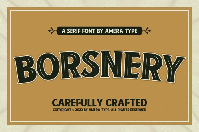 Borsnery Font