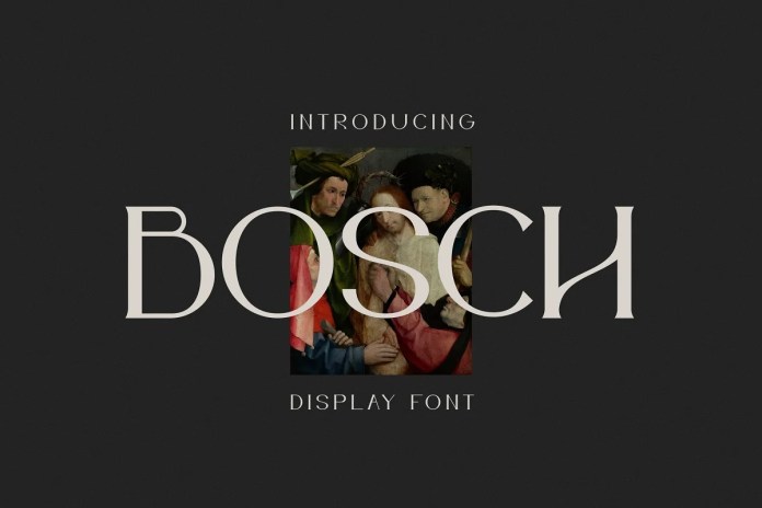 Bosch Display Font