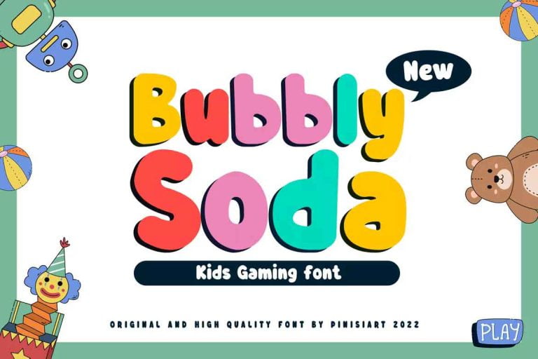 Bubbly Soda Kids Font