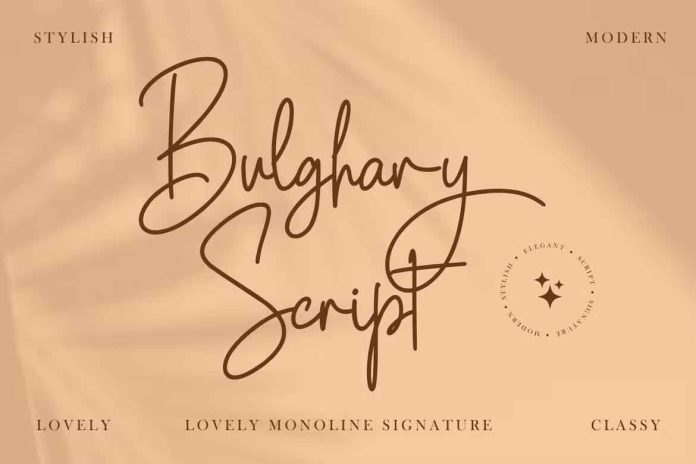 Bulghary Script Font