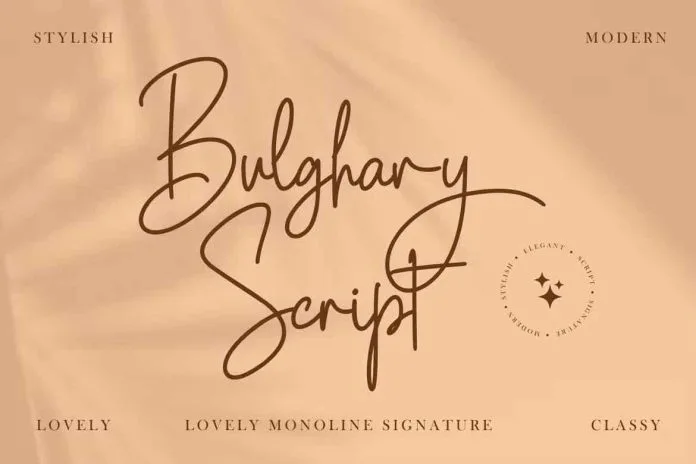 Bulghary Script Font