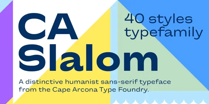 CA Slalom Font Family