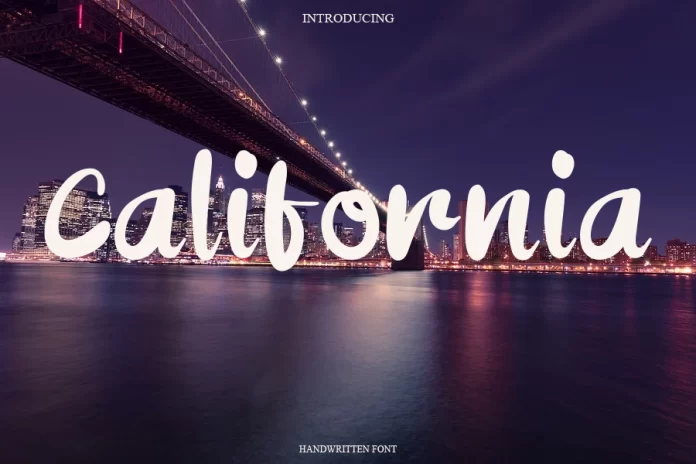 California Handwritten Font