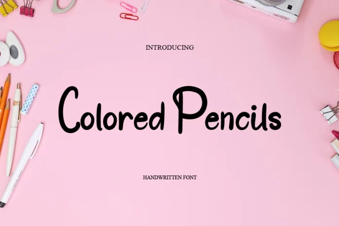 Colored Pencils Font